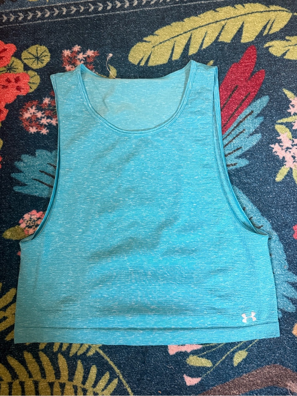 Under Armour Aqua Blue Women's Crop Tank Top